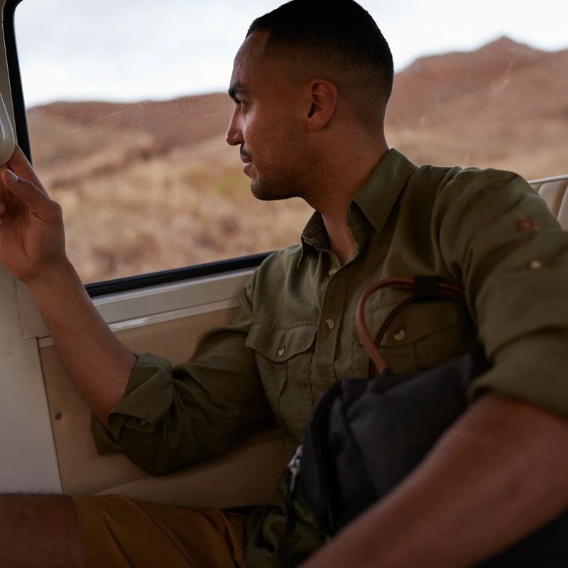 FJÄLLRÄVEN Fjällräven Övik Travel Skjorte LS, Herre 3 FJÄLLRÄVEN Fjällräven Övik Travel Skjorte LS, Herre - Billede 3